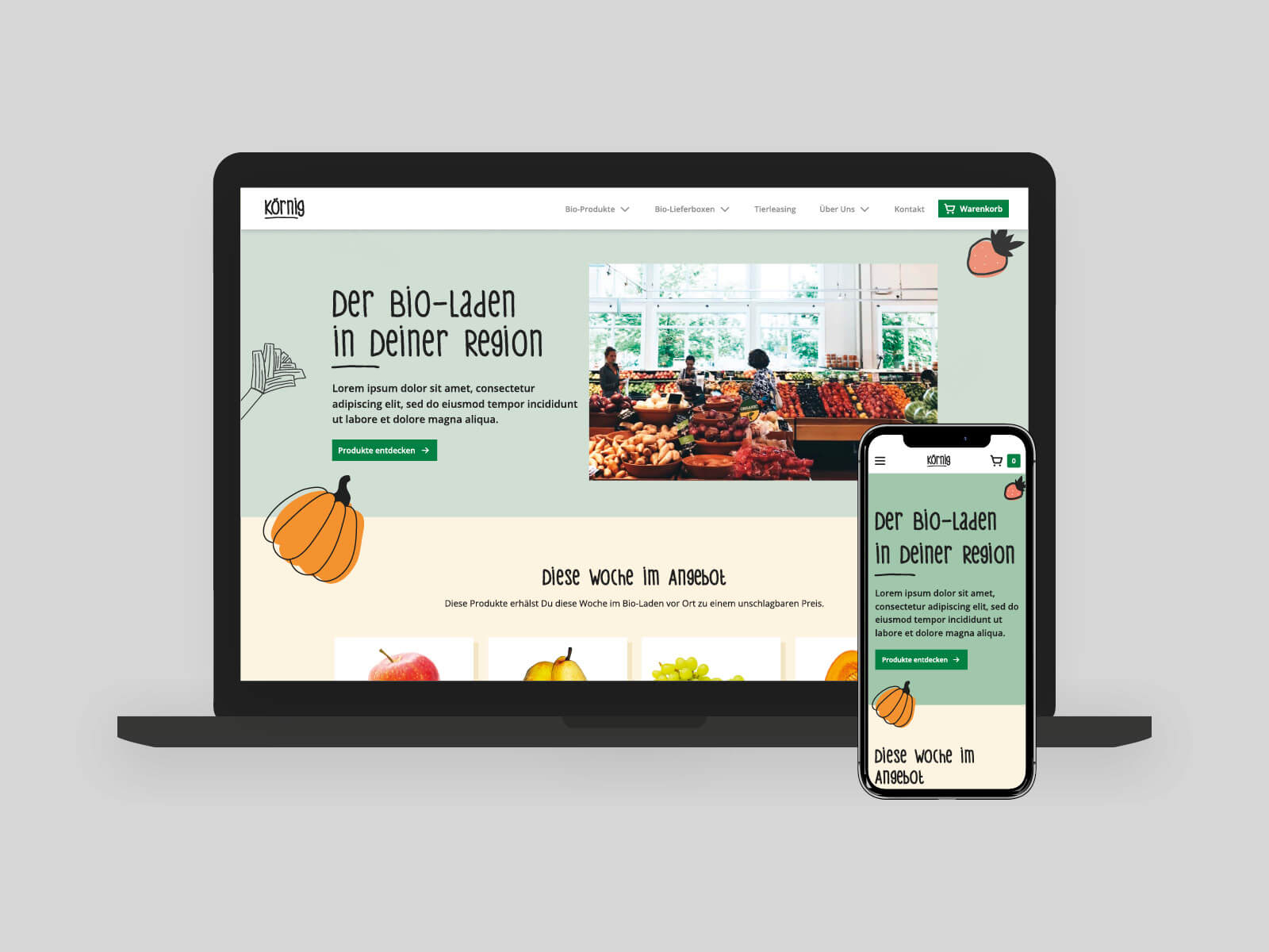 Corona Dashboard / Webdesign